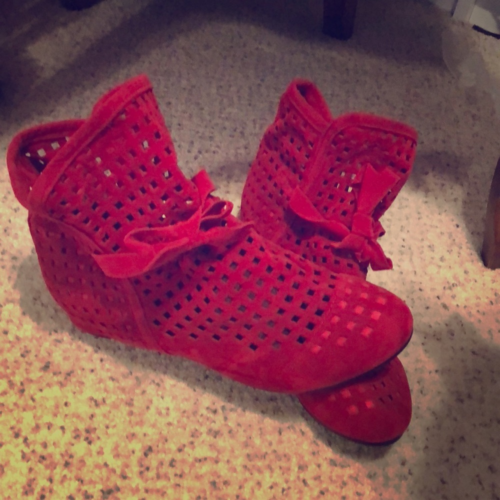 Casual Slip on Low Hidden Wedge Ankle Boots