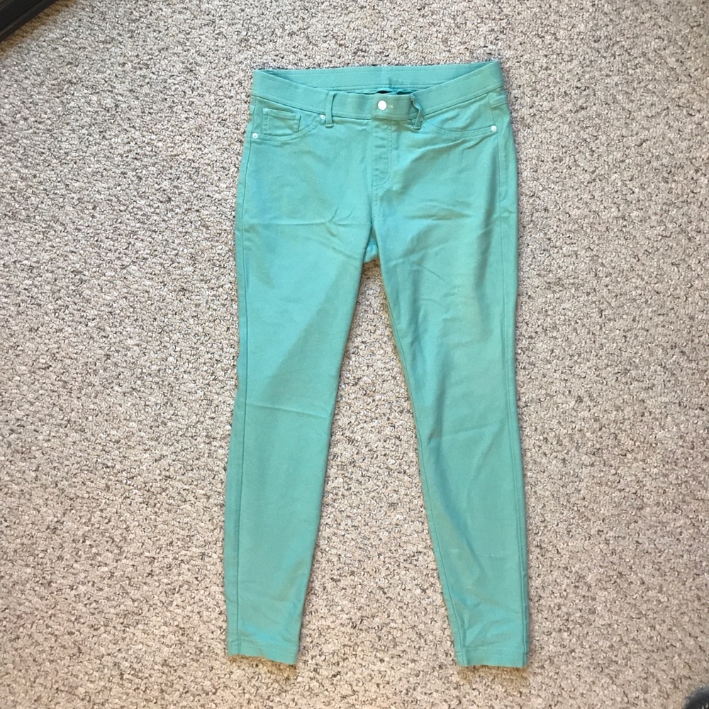 Hue turquoise jeggings size L