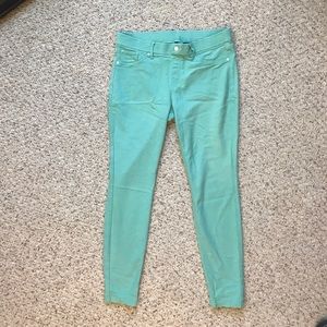 Hue turquoise jeggings size L