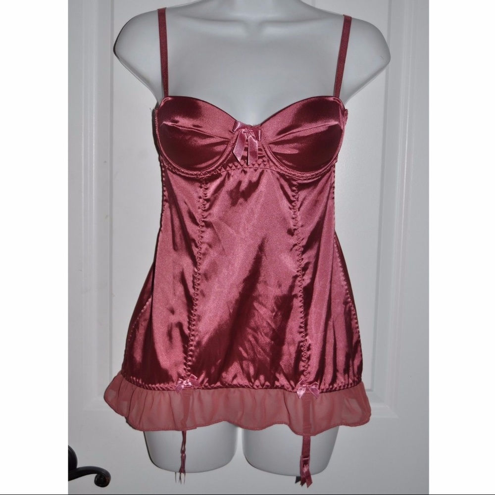 New SEXY LITTLE THINGS Chemise w/Garters NWT 34B - Picture 3 of 7
