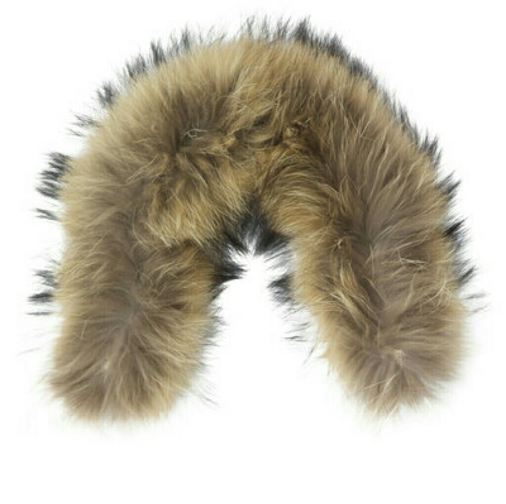 Baby Racoon Fur Hood - Picture 2 of 2