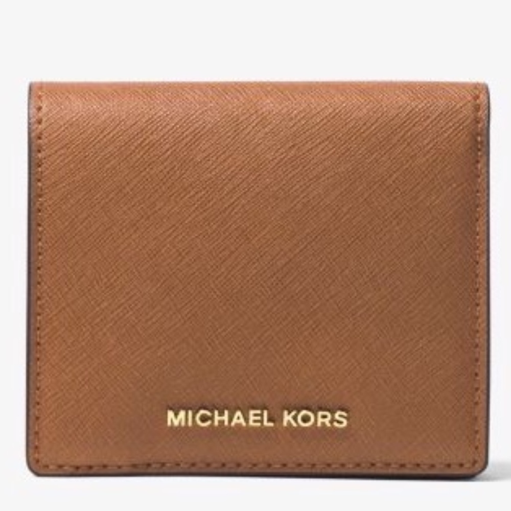 SOLD! Jet Set Travel Saffiano Leather Card Holder