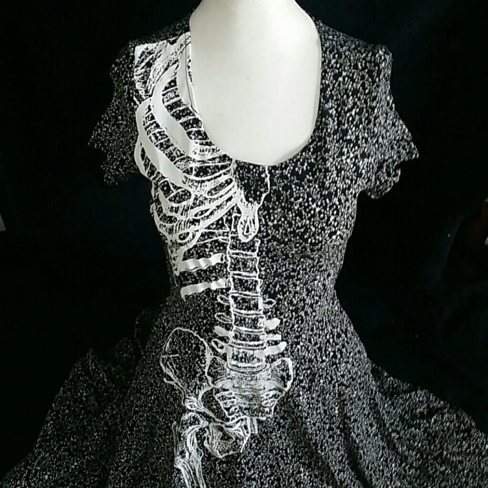 Iron Fist Goth Punk Skull Death Breath Dress
