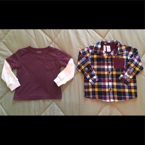 SOLD Toughskins Boy’s Long Sleeve Shirt Set