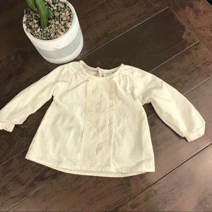Cream Girls Old Navy Blouse