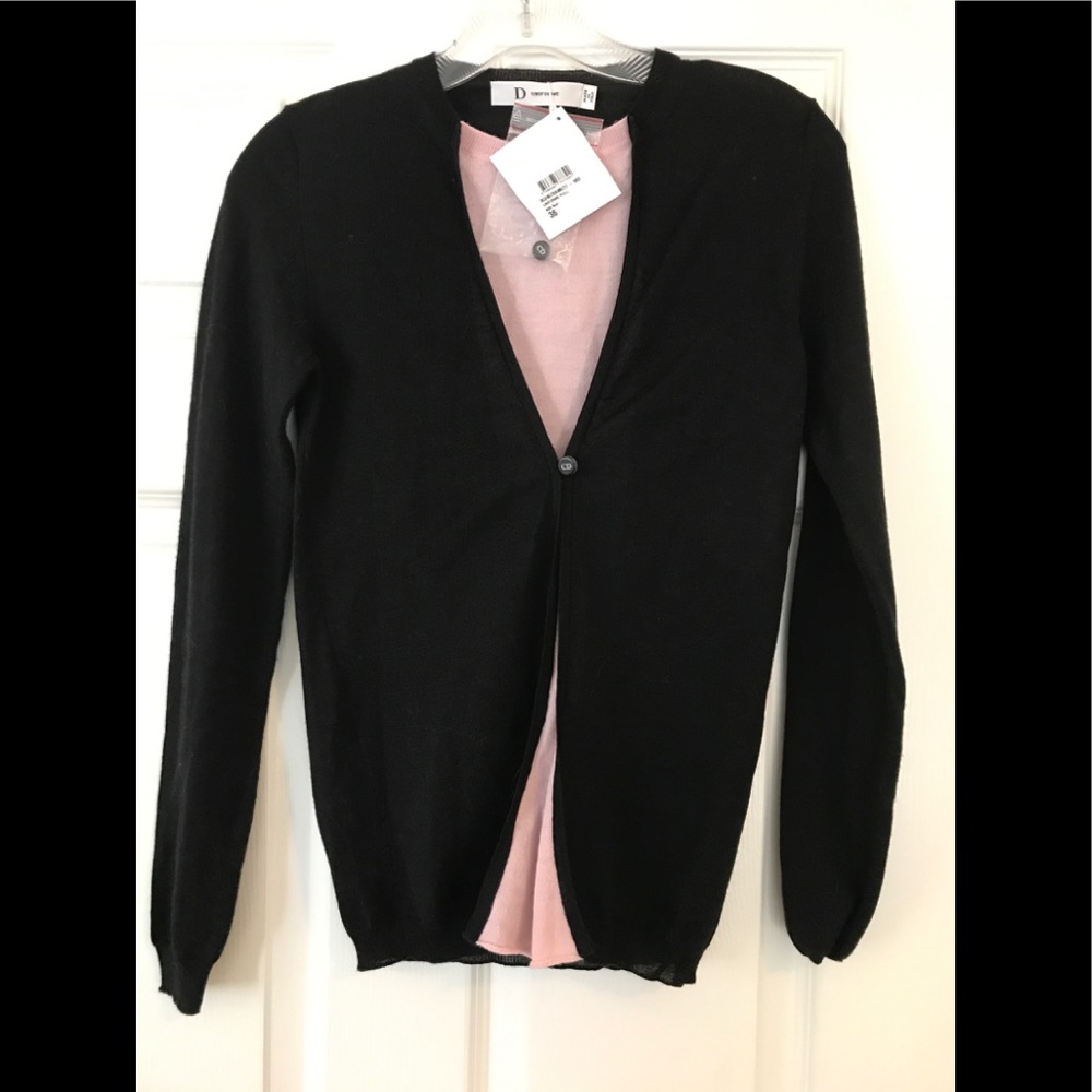 Dior pink black adjustable sweater NWD logo