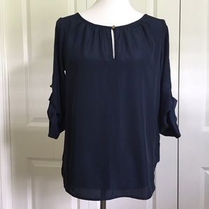 Small Michael Kors Navy Blouse
