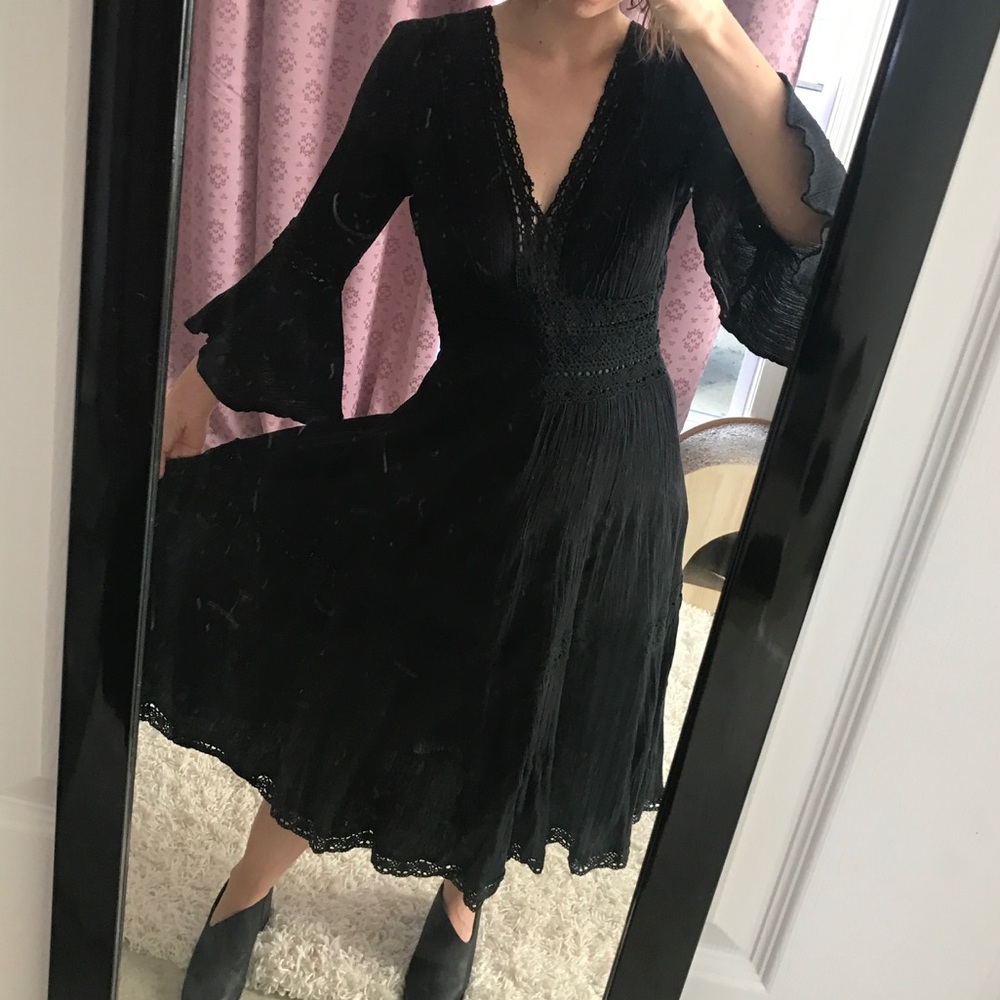 Stevie Nicks Goth Gypsy Boho Dress Neiman Marcus
