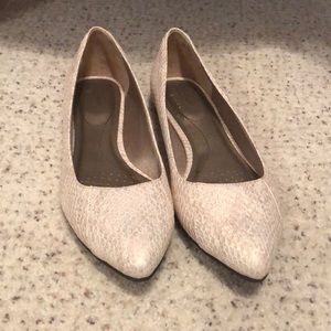 Basically New gold shimmer flats