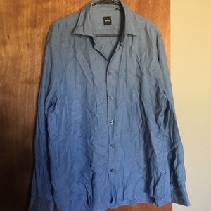 Men’s blue dress shirt