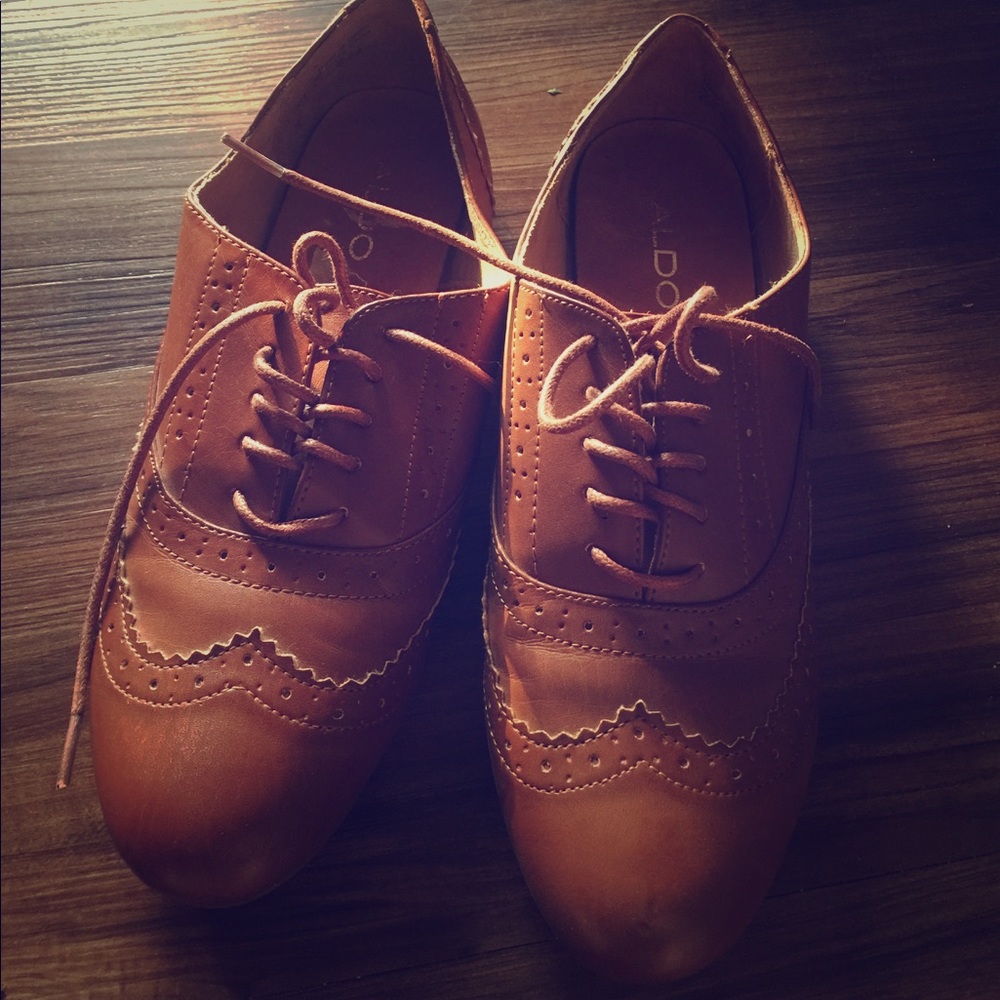 Aldo brown oxfords