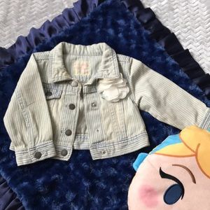 Baby naturally “worn looking” jean jacket