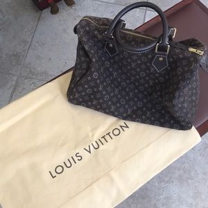 Authentic LOUIS VUITTON Mini Lin Speedy