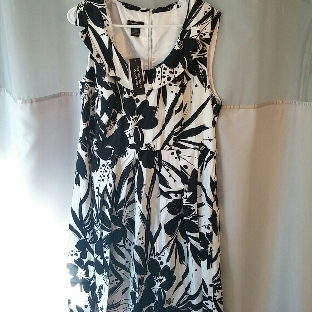 Black and white dress