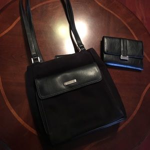 Liz Claiborne Matching Shoulder Bag And Wallet