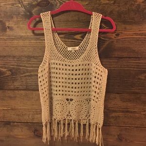 Umgee crochet fringe top!
