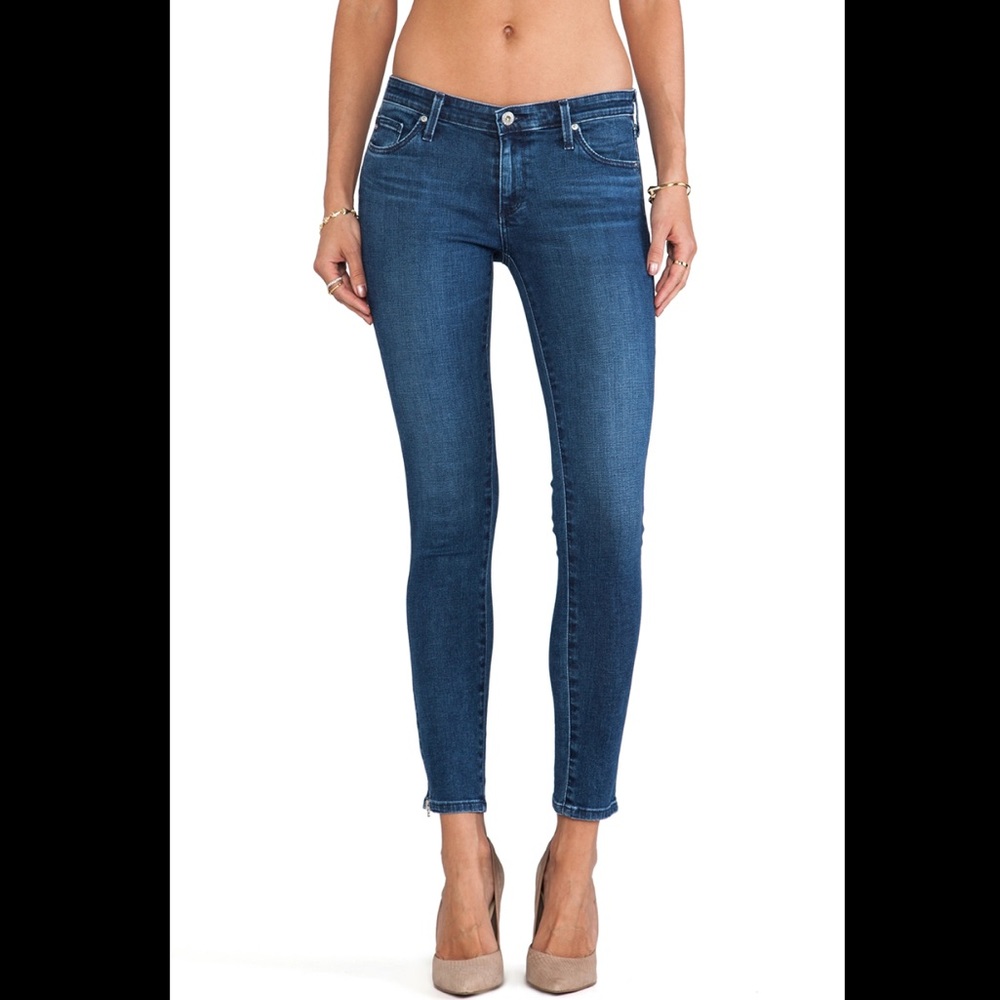 AG Adriano Goldschmied Zip-Up Legging Ankle