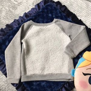 Faux wool sweater