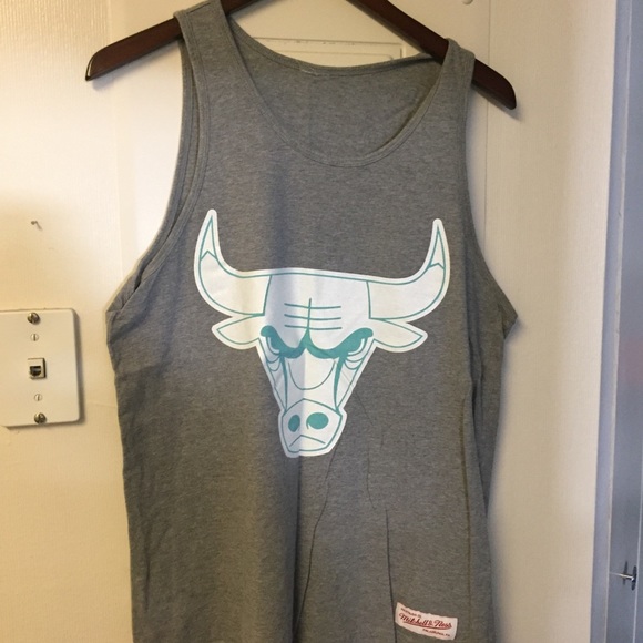 Other - Glow-in-the-dark Chicago Bulls tank top gray/teal