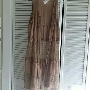 Overlay, country chic, high low lace coverup