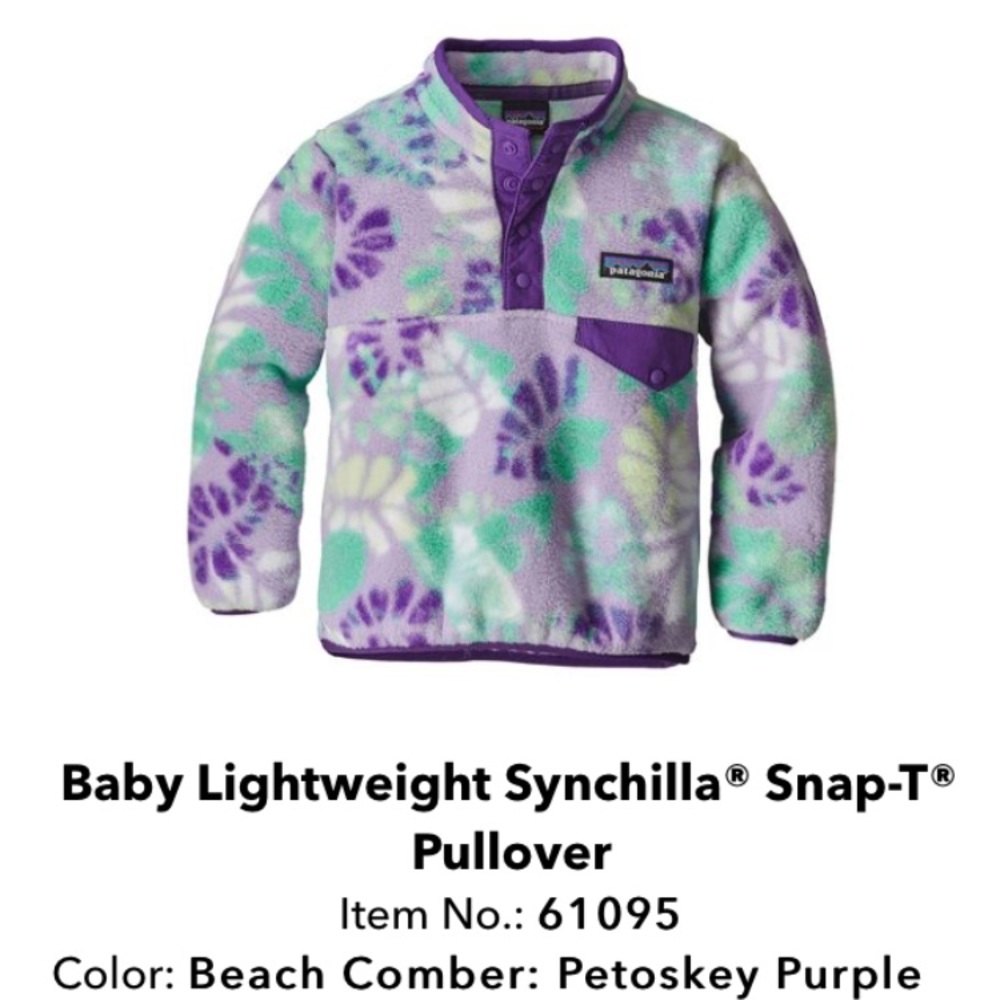 Patagonia Baby Girls Fleece 12-18 months NWT!
