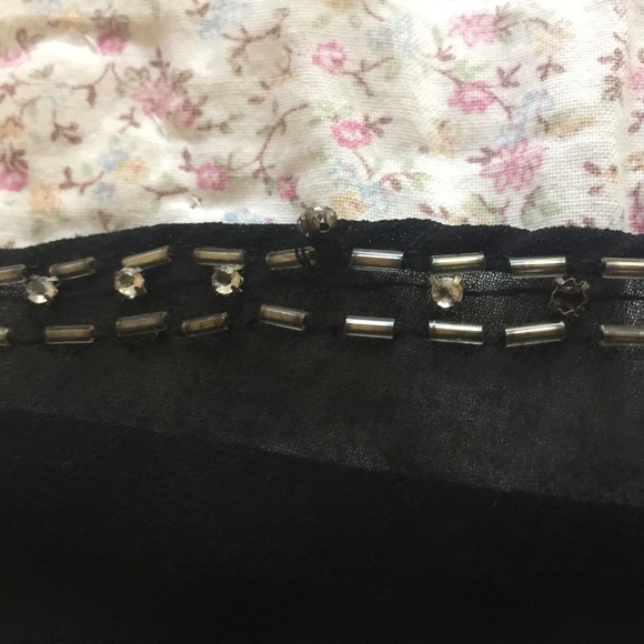 FEATURED -Beaded faux wrap tulip bottom top - Picture 4 of 8