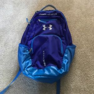 Purple under armor back pack