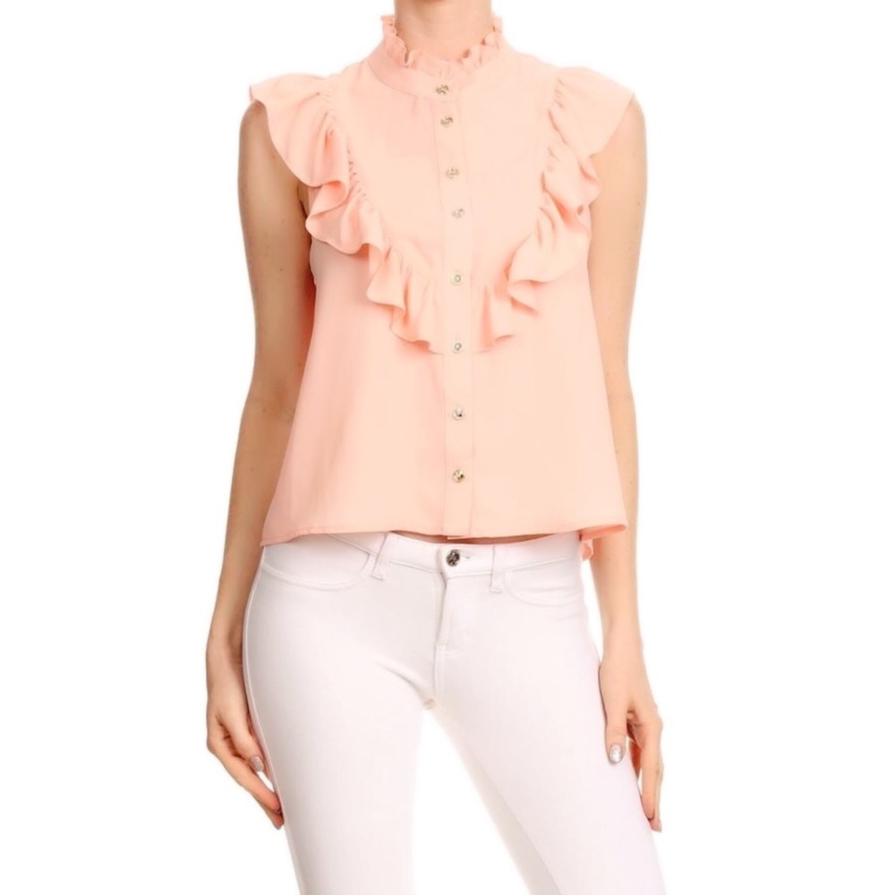 Ruffle Detail Top