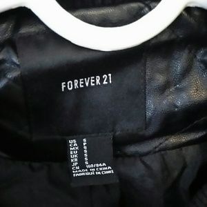 Black Faux Leather Studded Jacket