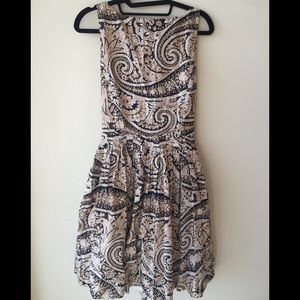 J. Crew Paisley Print Tie Dress