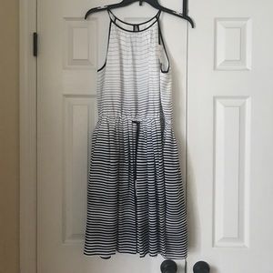 Black and white ombré dress from Banana Republic