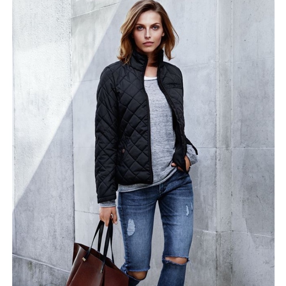 🍁🍂NEW Tommy Hilfiger Black Quilted Jacket