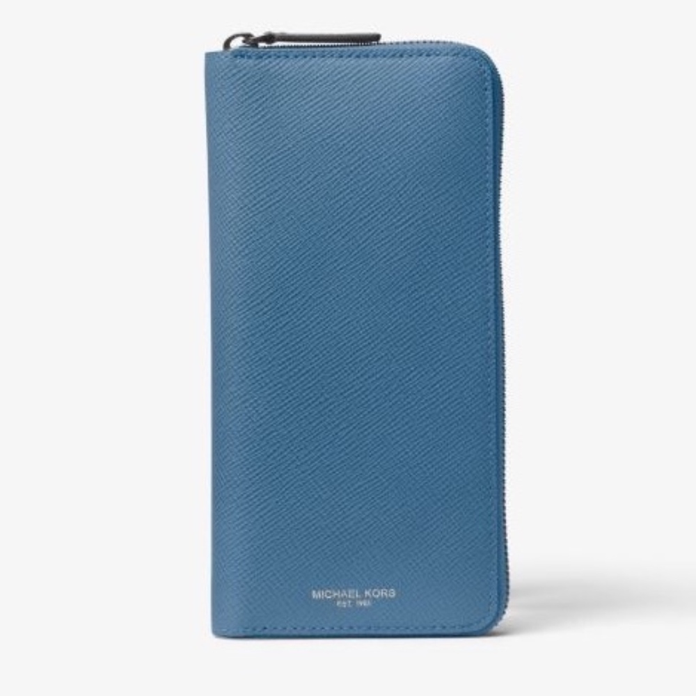 FLASH SALE!! MK Harrison Leather Zip-Around Wallet