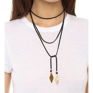Vanessa money charm wrap around choker