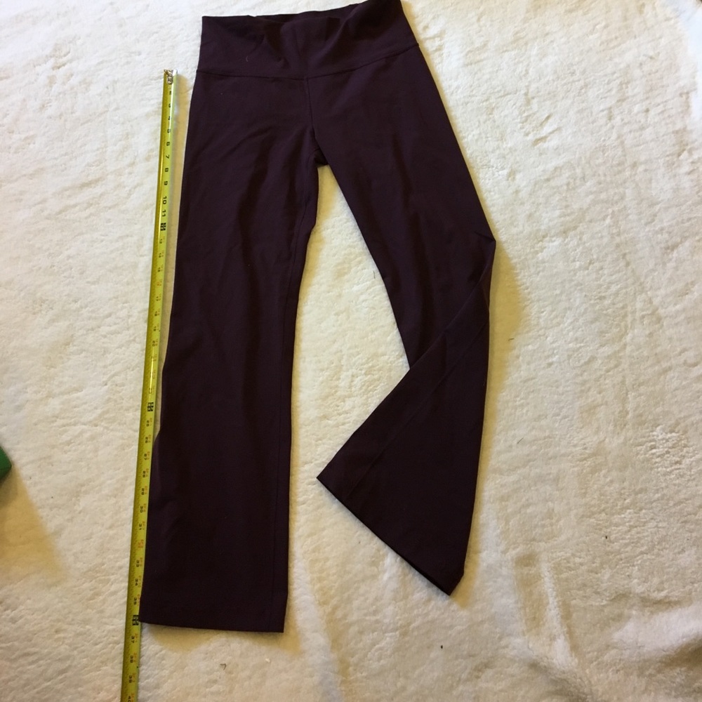 Lulu Lemon pants, burgundy, fits size 10