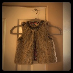 Faux fur vest