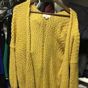 Slouchy sweater/cardigan - Mustard Yellow/Gold