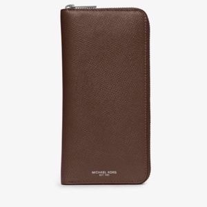 FLASH SALE!! MK Harrison Leather Zip-Around Wallet
