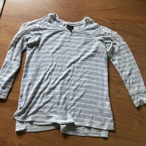 Cold shoulder drapey shirt