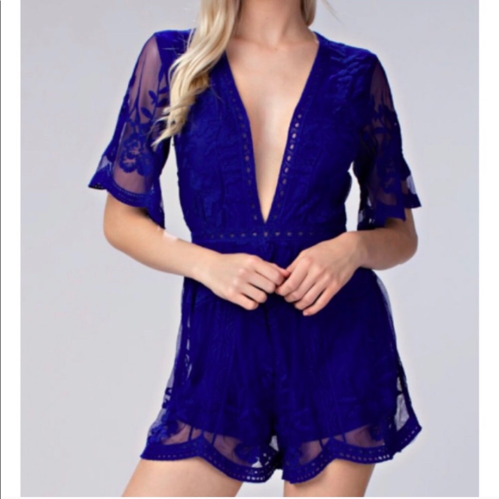 Honey Punch Lace Romper