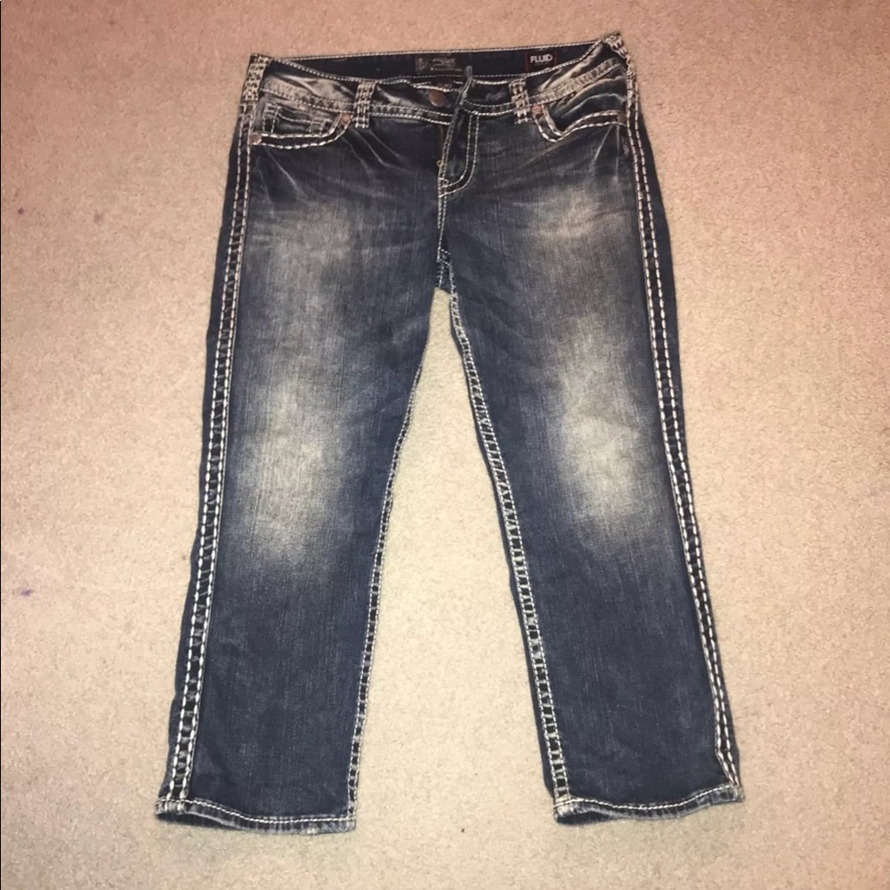 Brand new Without tags silver jeans capris