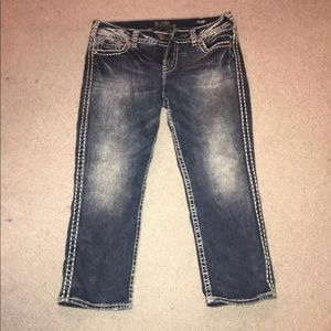 Brand new Without tags silver jeans capris