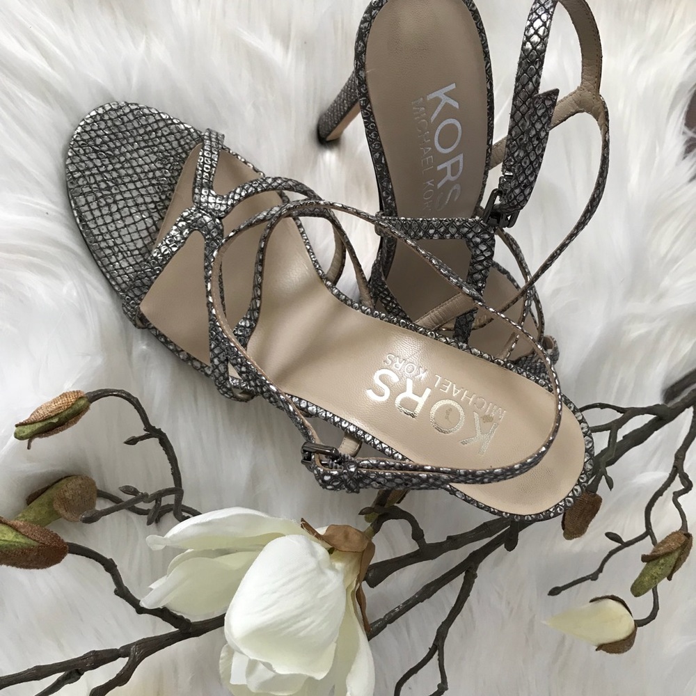 KORS - Michael Kors strappy metallic sandals