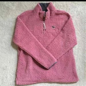 Pink/ Victoria's Secret Sherpa Quarter Zip
