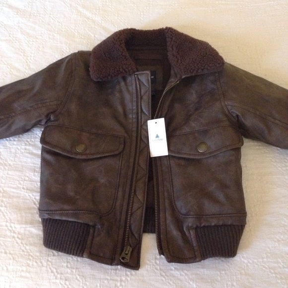 GAP Other - Brand new Faux leather Bomber!