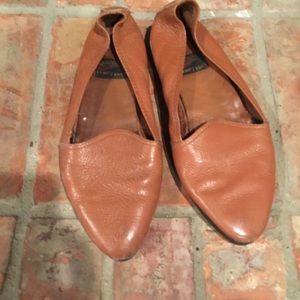Aerosoles tan Leather flats