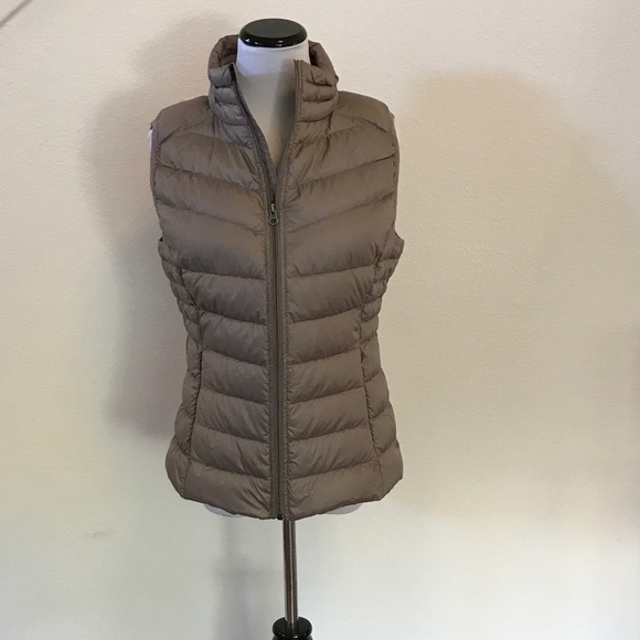 Be by Blanc Noir Jackets & Blazers - NWT COZY GREY/LAVENDER PUFFER VEST, SIZE MEDIUM