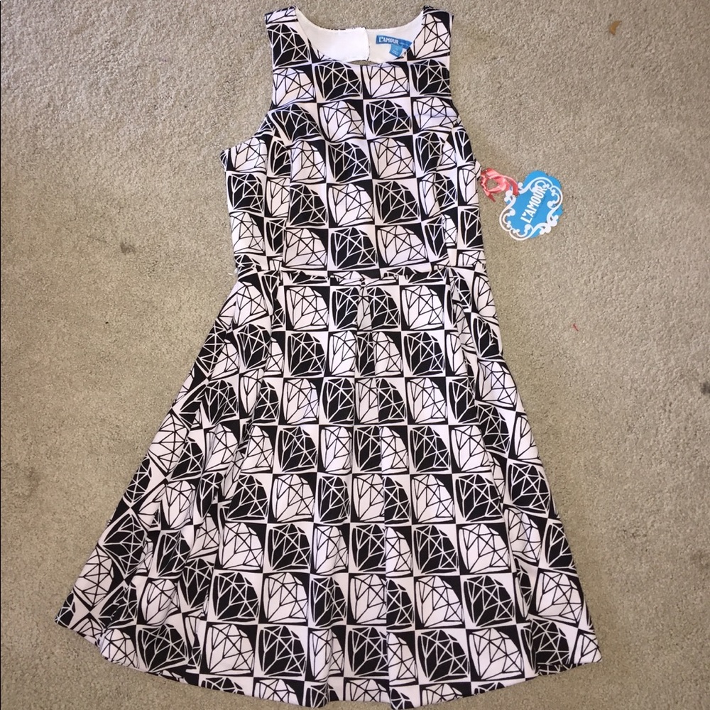 Diamond skater dress