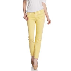 Joe’s Jeans Straight Ankle Skinny, Yellow Size 28