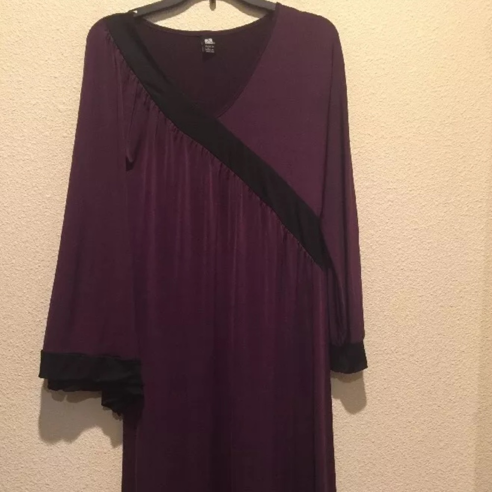 Color block abaya dress